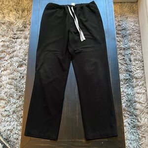 Figs black scrub bottoms straight leg